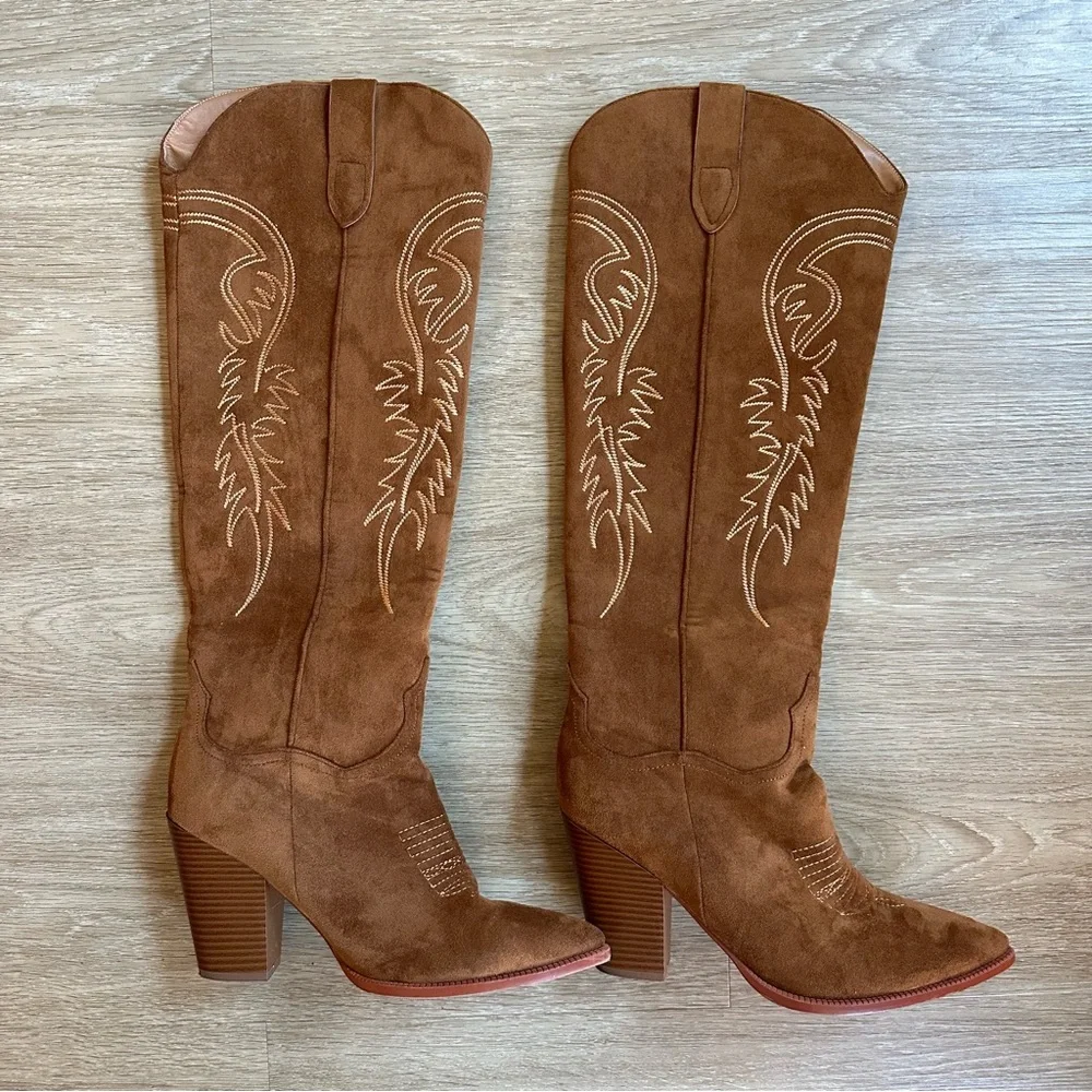 Western Knee High Boots - Picture 3 of 8